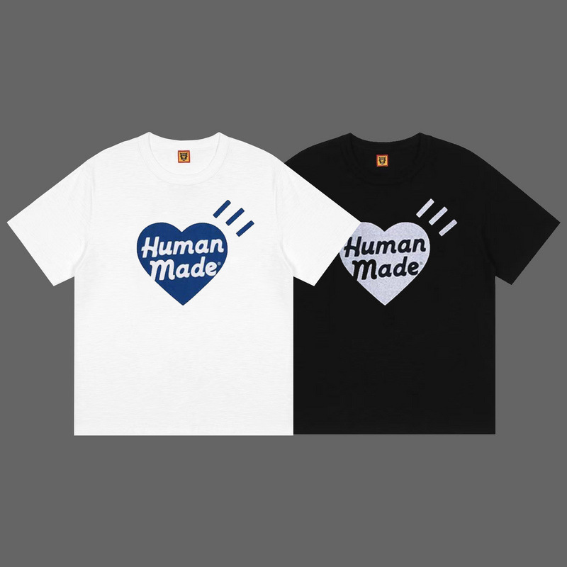 Camiseta hombre mujer human made love de algodón bambú corte holgado_voghion.com