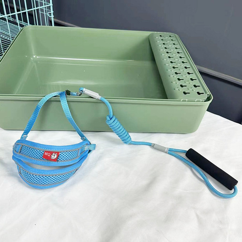 Pet dog mesh anti-catch hair chest protective leash small dog walking breathable rope