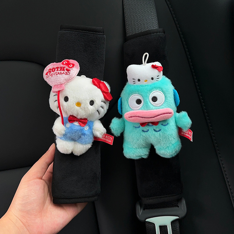 Protector de Hombro para Cinturón de Seguridad de Auto de Poliéster, Diseño de Dibujos Animados para Automóvil