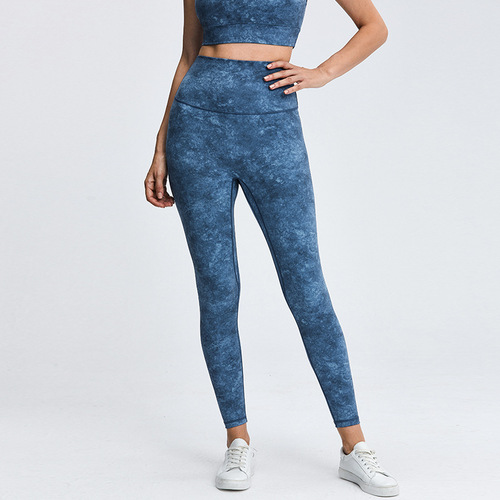 Amazon Women's New Yoga Set Western Style Sports Bra with Print High-Waist Yoga Pants Plus Size Fitness Yoga Wear