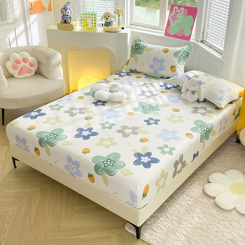 Cotton sheet, fresh bedspread, non-slip mattress, protective case