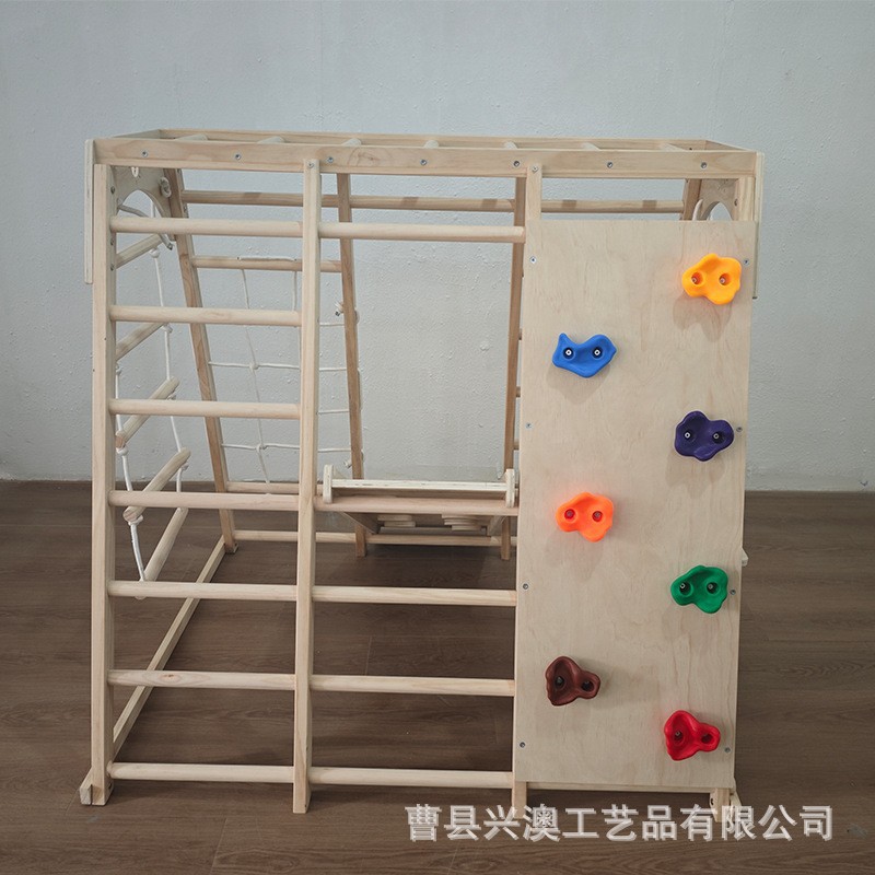 Transfronterizos de madera para niños climbing rack indoor parque infantil climbing rack montessori climbing juguetes diapositivos para niños