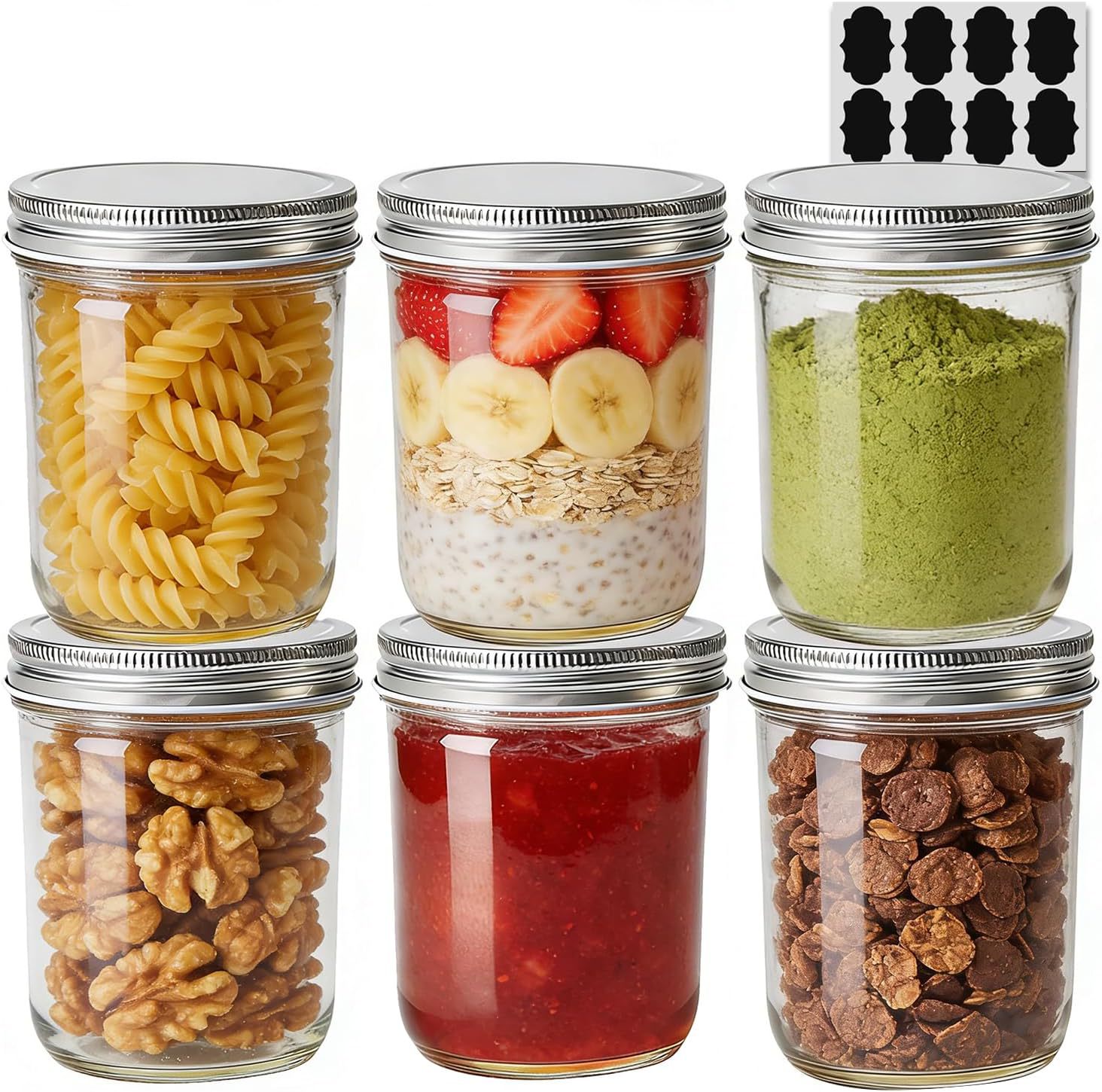 Cross-border 500ml jam jar, caviar jar, Mason sealed jar, pickle glass storage jar, Amazon breakfast cup