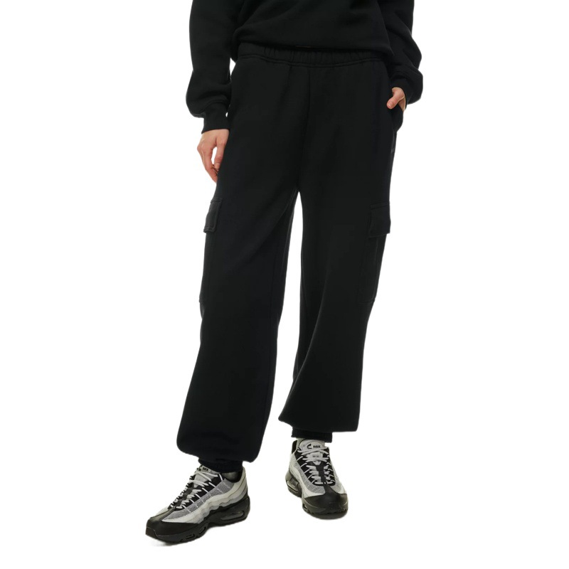 Amazon Elástico de cintura alta de pierna ancha pantalones cortos de las mujeres de Europa y América transfronteriza Otoño e Invierno Nueva suelta más tamaño pantalones Casuales