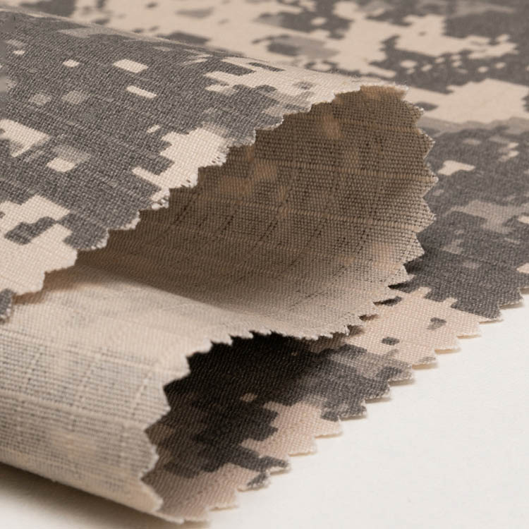 Nuevo diseño anti-desgarro cuadrado 100% algodón uniforme de caza tela de camuflaje