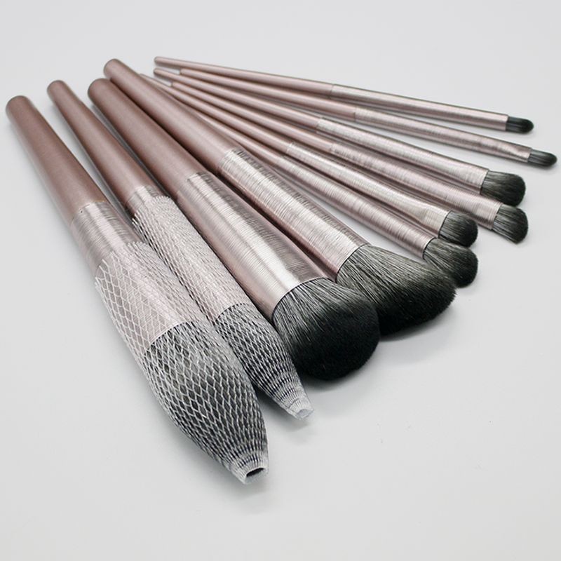 Xiao Uvas 10 tubos de dibujo de filamento conjunto de cepillo de maquillaje Cangzhou suave polvo de pintura blush cepillo de maquillaje principiante cepillo