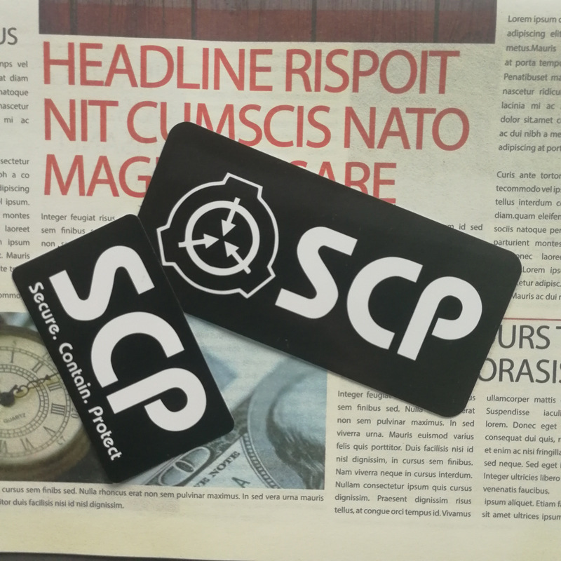 5张装大尺寸SCP系列汽车电动车冰箱行李箱滑板亮膜贴纸