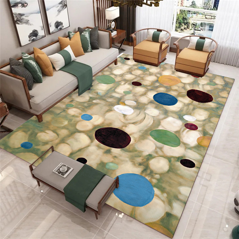 Estilo nórdico simple resistente a las manchas antideslizante mesa de té manta gran área totalmente cubierta absorbente sala de estar alfombra hogar Cristal alfombra de terciopelo