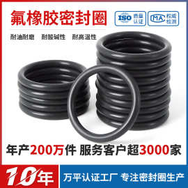 沸点氟橡胶O型圈 Viton密封圈 FKM真空O型环耐腐蚀O-ring 黑棕绿