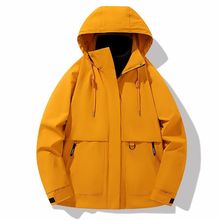 冲锋衣2025冬季连帽防风情侣新款户外三合一登山服外套源头工厂