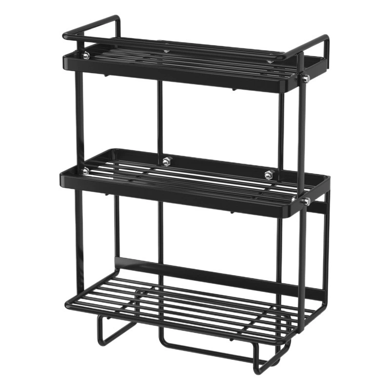 Стеллаж для хранения туалета без перфорации Бытовая умывальник для унитаза Подвесная корзина Стеллаж для унитаза Настенная полка для хранения