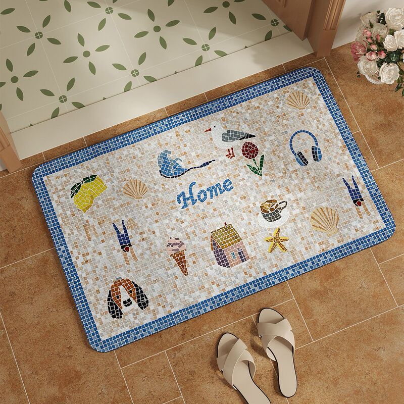 Luxury bathroom mat, water-absorbent, non-slip, dirt-resistant, easy to clean, diatomite mat, doormat for bathroom entrance, in stock Luxury bathroom mat, water-absorbent, non-slip, dirt-resistant, easy to clean, diatomite mat, doormat for bathroom entrance, in stock