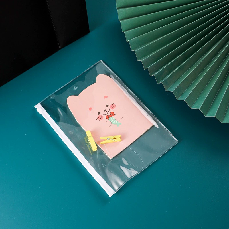 ПВХ сумка на молнии с печатью логотипа пустая самозакрывающаяся сумка для хранения открыток большой емкости водонепроницаемый прочный пенал на молнии