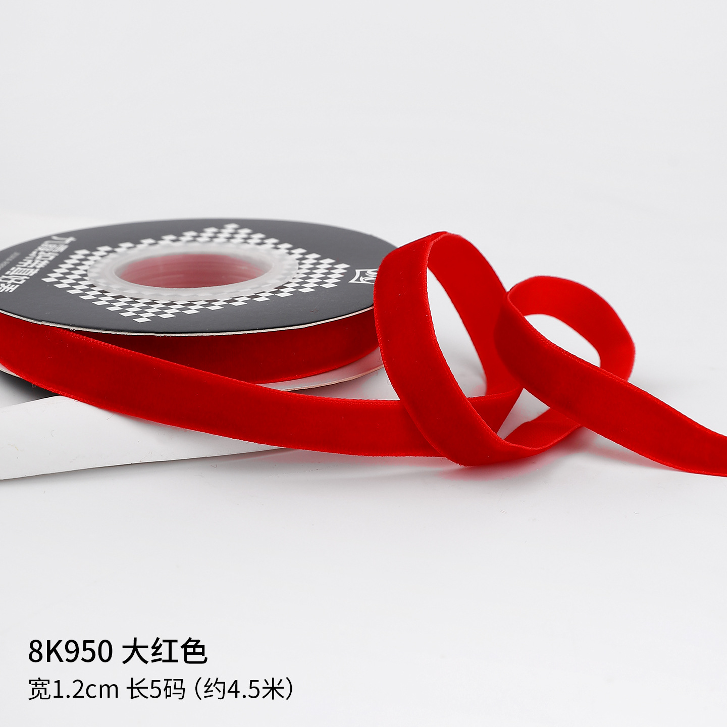 Año Nuevo vino al por mayor transfronterizo cinta de terciopelo cinta de regalo de Navidad arco DIY hecho a mano