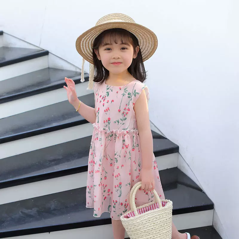 女童公主裙超洋气小女孩裙子2025新款夏装儿童裙网红小童连衣裙韩