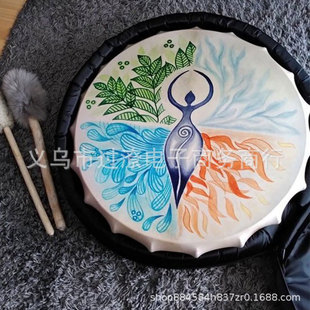 Cross-border Independent Station Goddess Drum Gaia "Tree of Life" Siberian Drum Music Spirit Shamanic Drum