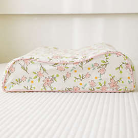 W5PQ乳胶枕头套一对装家用单人儿童枕套单个记忆枕套40x6
