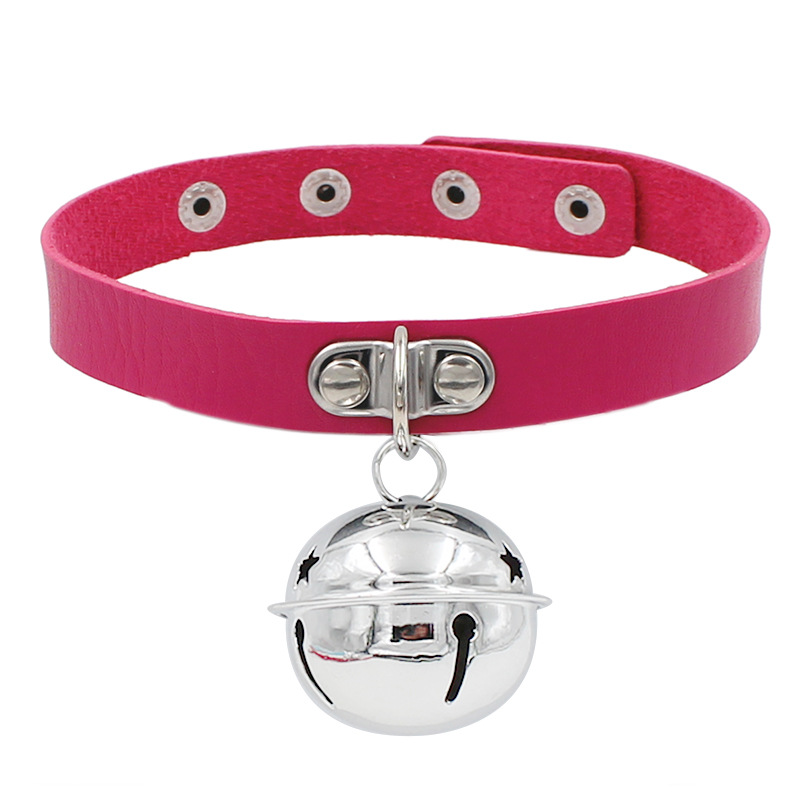 26g Weight Choker Classification 1 Piece Quantity Punk Solid Color Pu Leather Choker Wholesale
