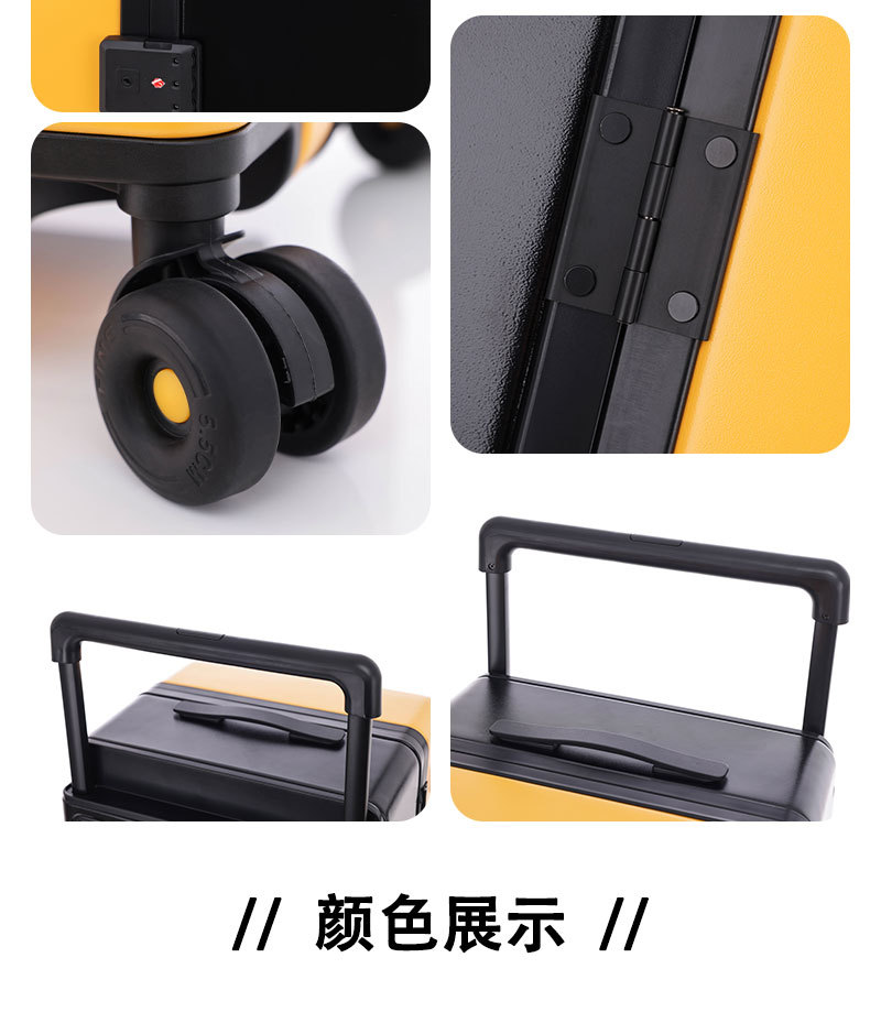 Wide Pull Handle New Style Luggage Suitcase Female 20 Inch Carry-On Trolley Suitcase with Password Lock Male 28 Inch Large Capacity Wheeled Suitcase with Customs Lock
