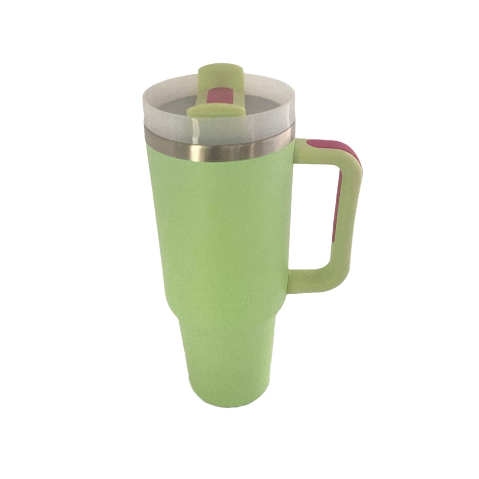 Vaso de Acero Inoxidable de 40 oz con Pajita para Venta Directa Transfronteriza, Vaso Portátil para Auto, Vaso Térmico de Gran Capacidad