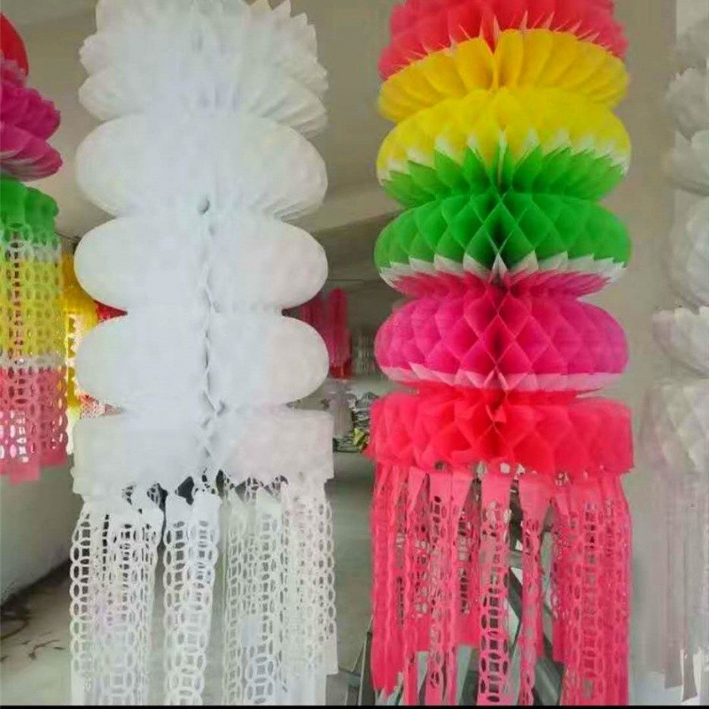 110# Three Flower Ball 110cm [Environmental Protection Paper White]