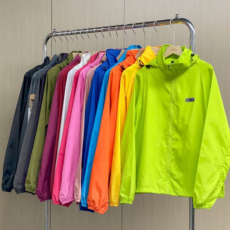 Cross-border American-style Bata sun protection jacket for men and women, summer cool-touch ice silk lightweight breathable stand-collar skin jacket, quick-dry coat