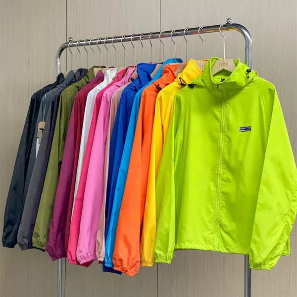 Cross-border American-style Bata sun protection jacket for men and women, summer cool-touch ice silk lightweight breathable stand-collar skin jacket, quick-dry coat