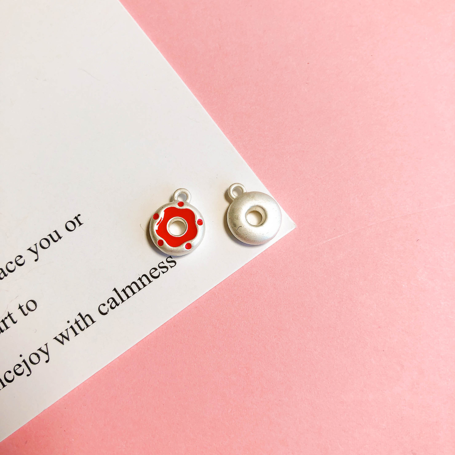 11g Weight Pendant Jewelry Making Type DIY Jewelry Accessories Classification 6 Pieces Quantity Alloy Material Ice Cream Pattern Enamel Design Cartoon Style Style 6 Pieces Alloy Ice Cream Pendant 7