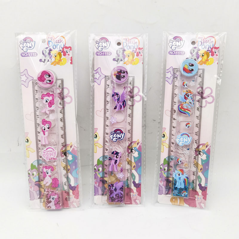 Valor facial alto 30cm alargado regla de arena flotante plegable con líneas onduladas lindas para estudiantes especiales de dibujos animados regla recta