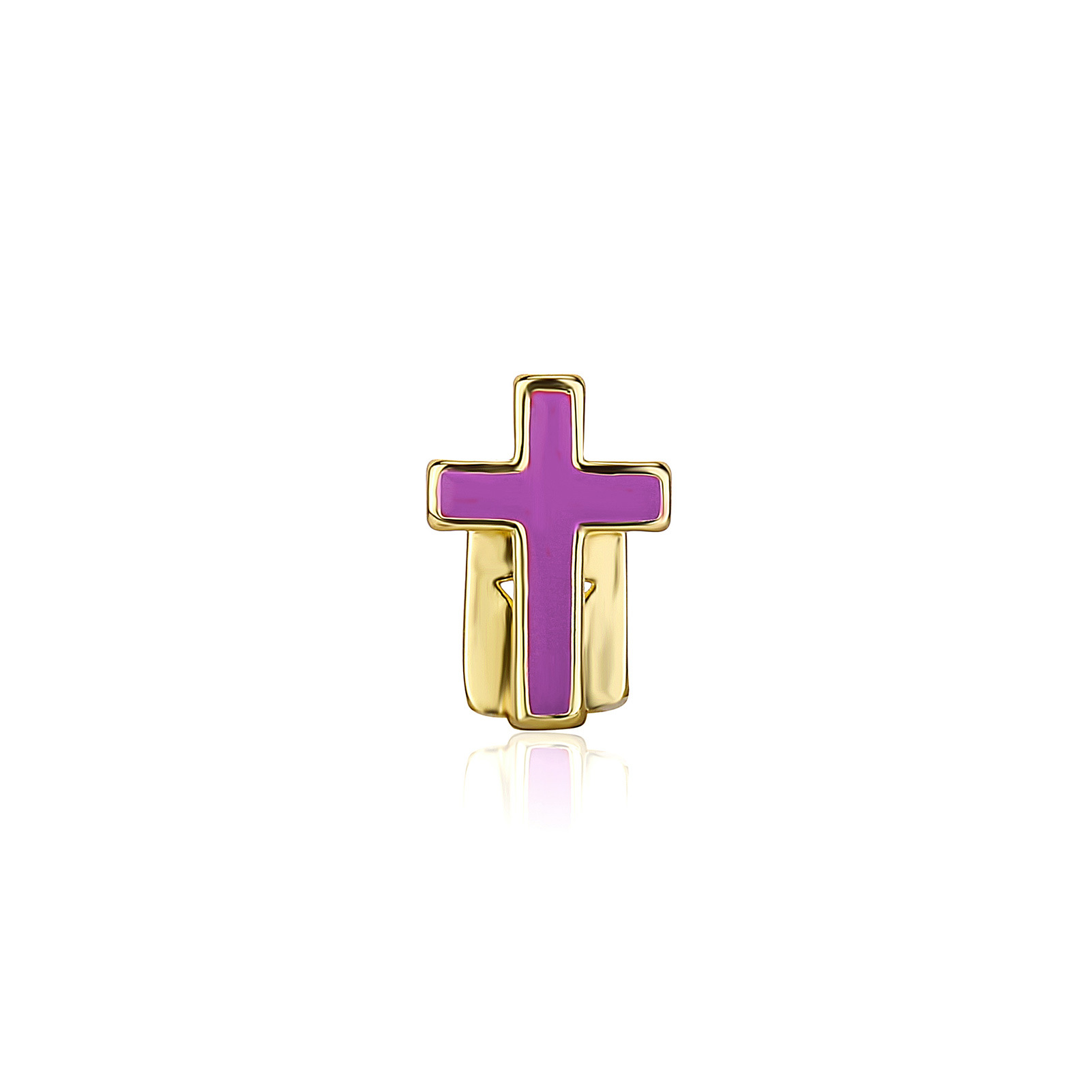 Unisex Gender Hip-Hop Geometric Cross Copper Unisex Tooth Socket 1 Piece