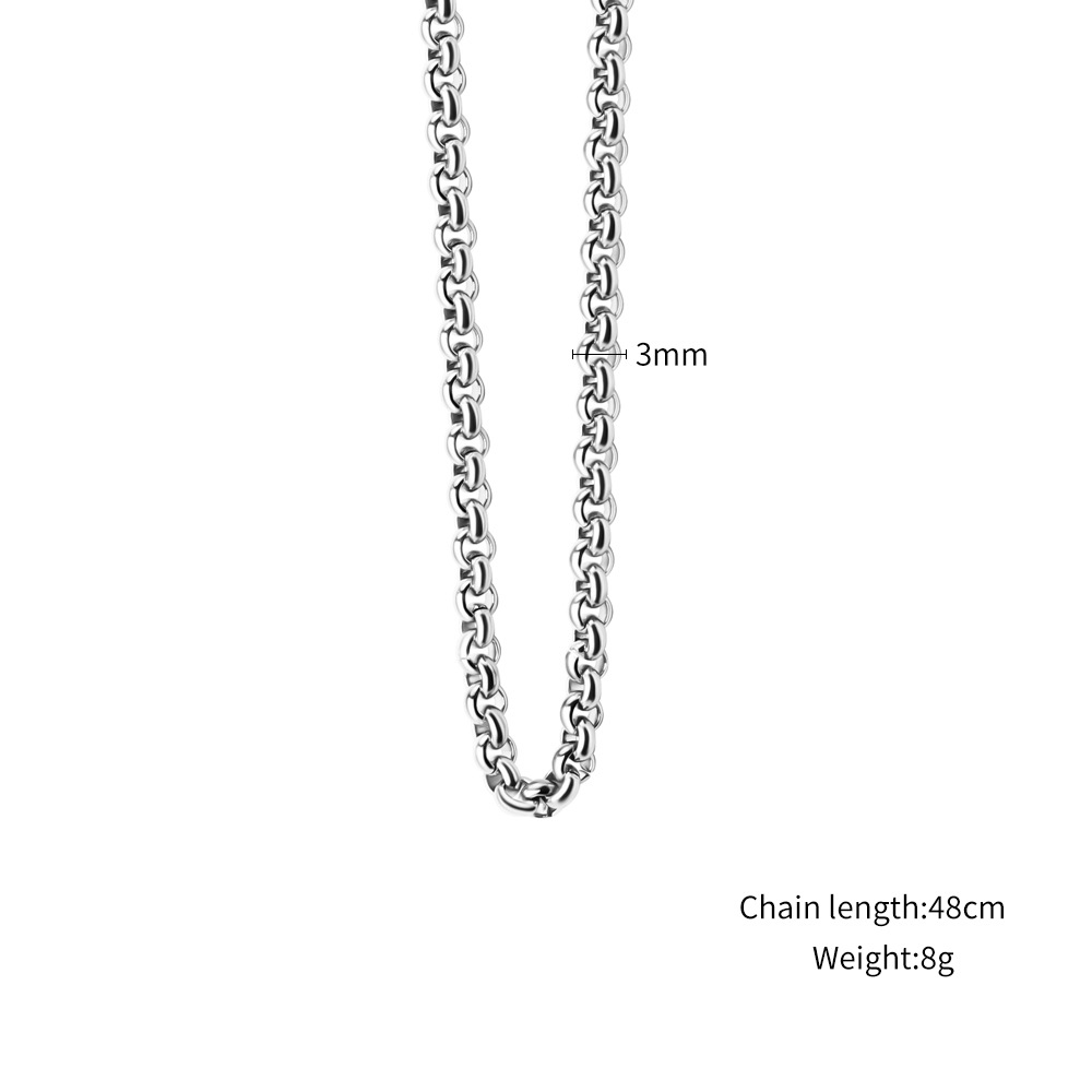 11g Weight 1 Piece 304 Stainless Steel Box Chain Polished 49cm Jewelry Accessories Chain