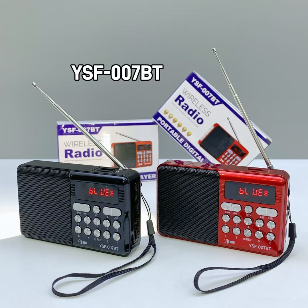 New mini radio wireless bluetooth speaker outdoor flashlight recording function portable digital song ordering