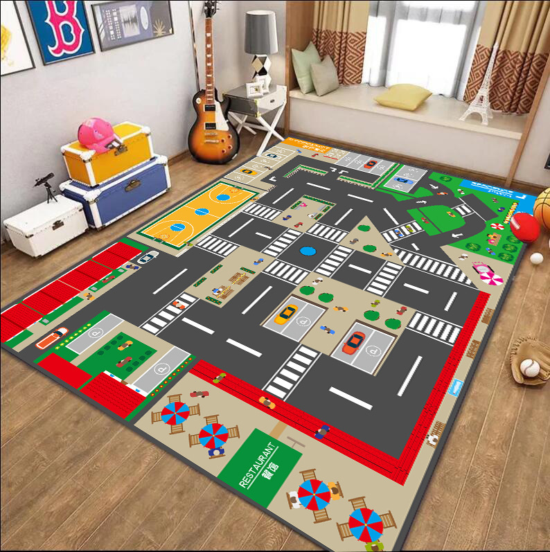 Manufacturer Wholesale Game Carpet Bedroom City Traffic Parking Lot Crawling Mat Road Mat Room Game Mat Manufacturer Wholesale Game Carpet Bedroom City Traffic Parking Lot Crawling Mat Road Mat Room Game Mat