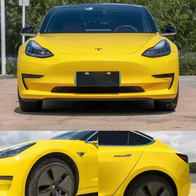 Car paint protective film | Change Film PET Base Crystal - pet-material-crystal-racing-yellow-165m