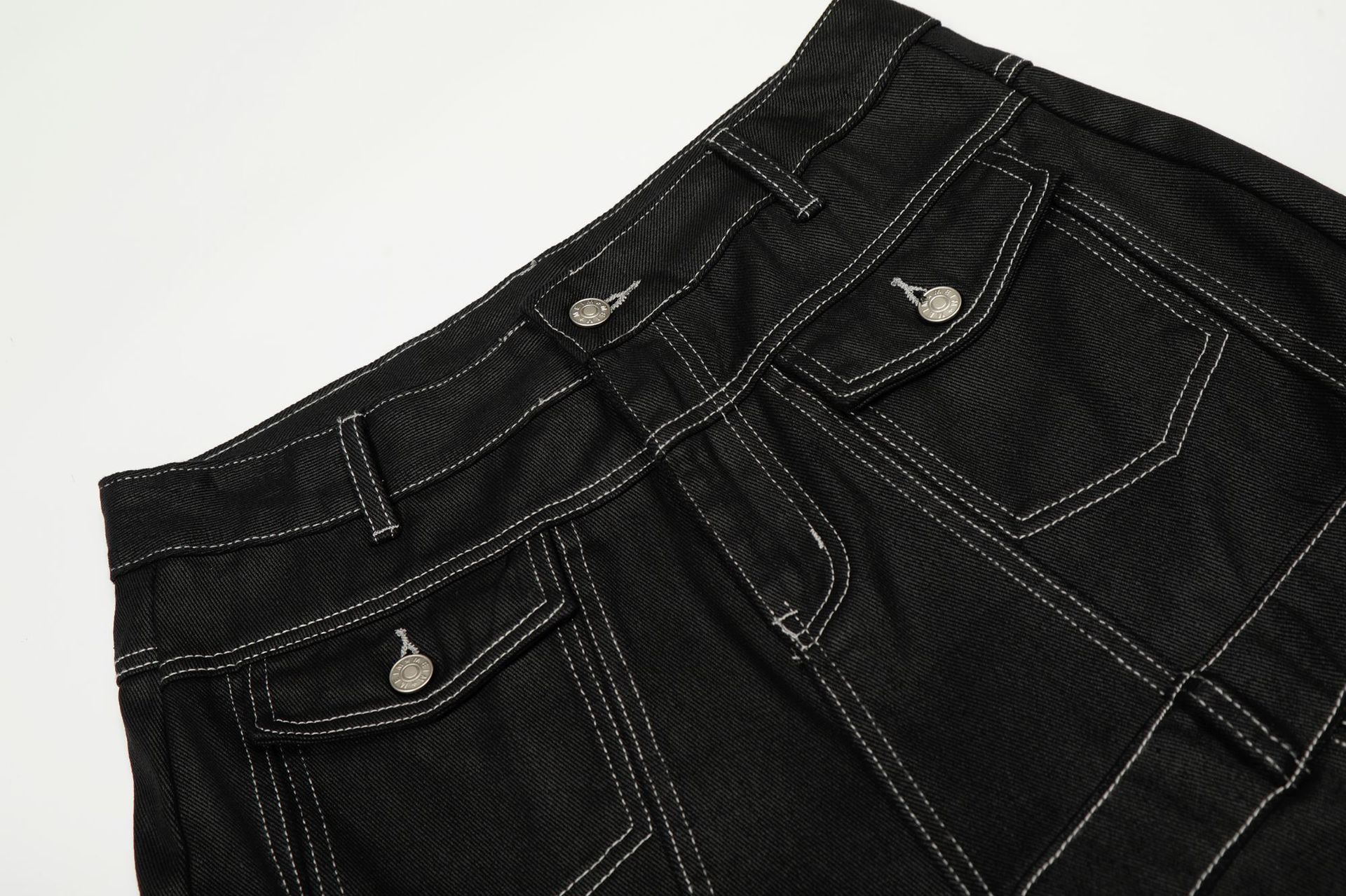 Men's Retro High Street Distressed Print Loose Fit Denim Jeans Vintage Washed Straight Leg Comfortable Cotton Blend Casual Pants_mkmklike.com