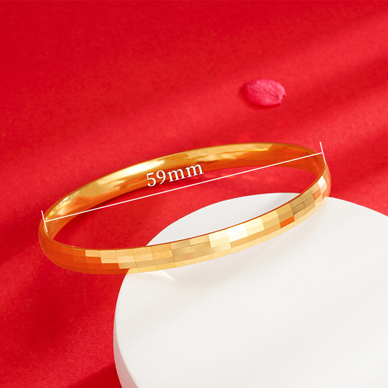 Vietnam oro flash mosaico pulsera del todo-fósforo de alta calidad antigua imitación oro pulsera accesorios nueva pulsera