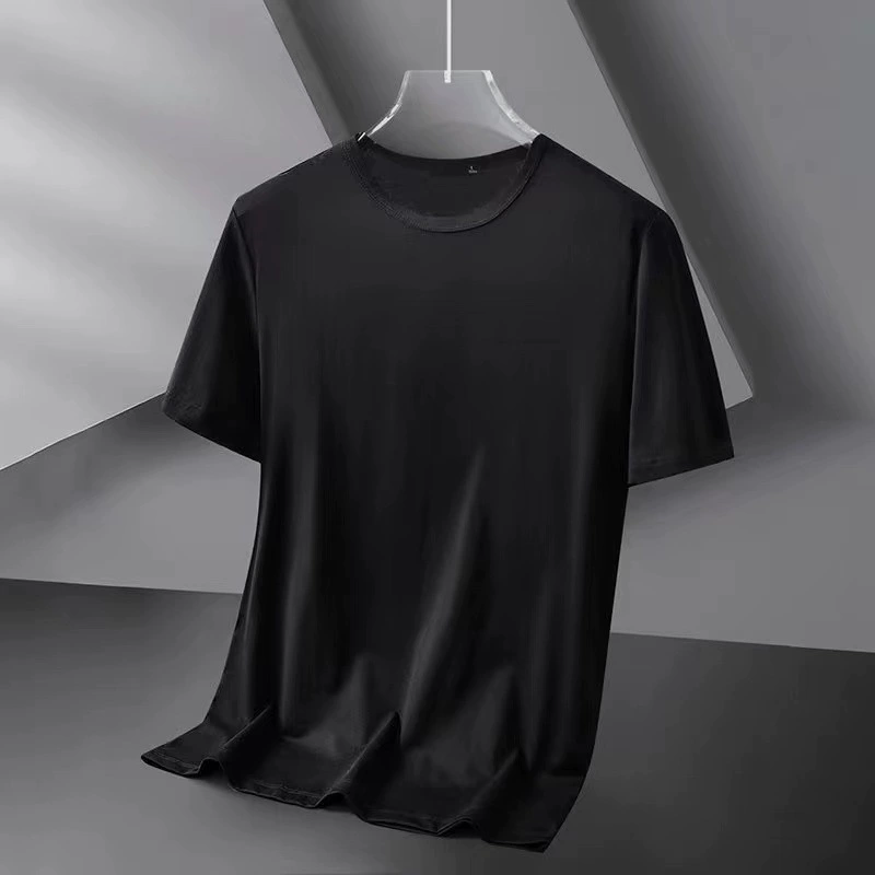 Футболка с коротким рукавом унисекс, однотонная, летняя, посадка casual, размеры M–5XL