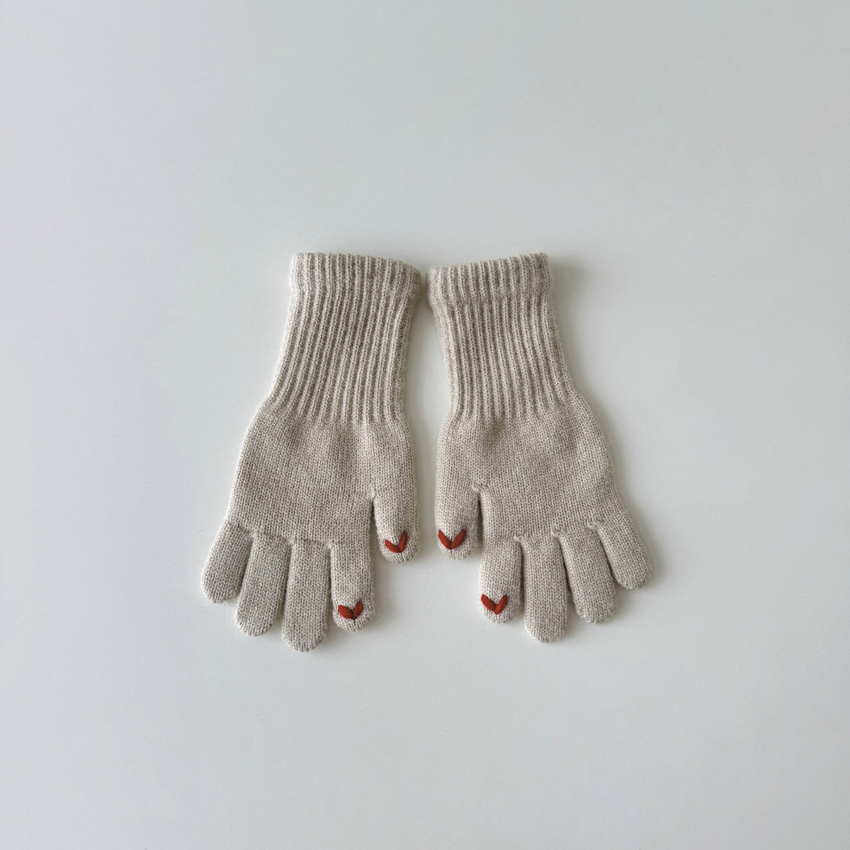 Guanti per bambini Love embroidery Guanti per bambini senza dita con touch screen per studenti_voghion.com