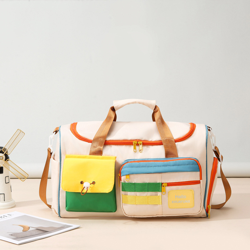 Bolsa Deportiva y para Yoga de Tela Oxford Repelente al Agua con Separación Seca y Húmeda para Uso Diario