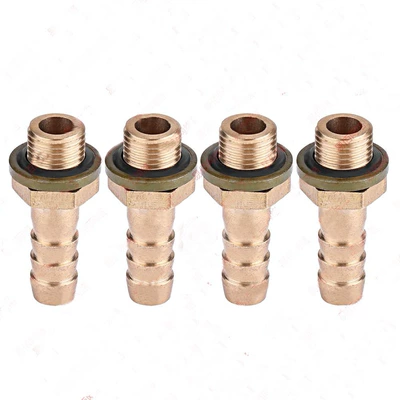 Modified joint M10x1mm silk pattern for oil cooling heat dissipation, suitable for oil pipe with inner diameter of 6/8mm