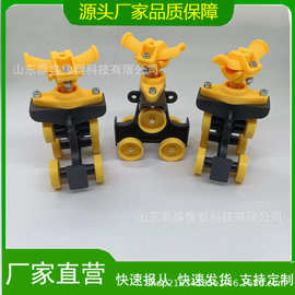 定制铝合金轨道电缆塑料滑车配电滑轮小车工业铝轨件悬挂导轨小车