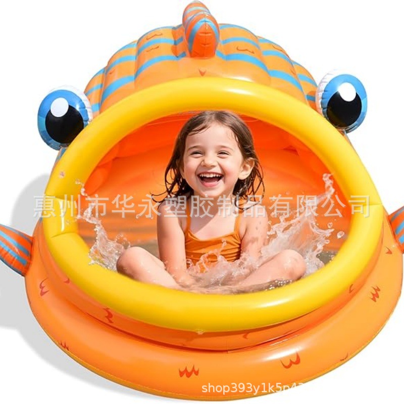 Inflatable summer swimming pool for swimming for early age