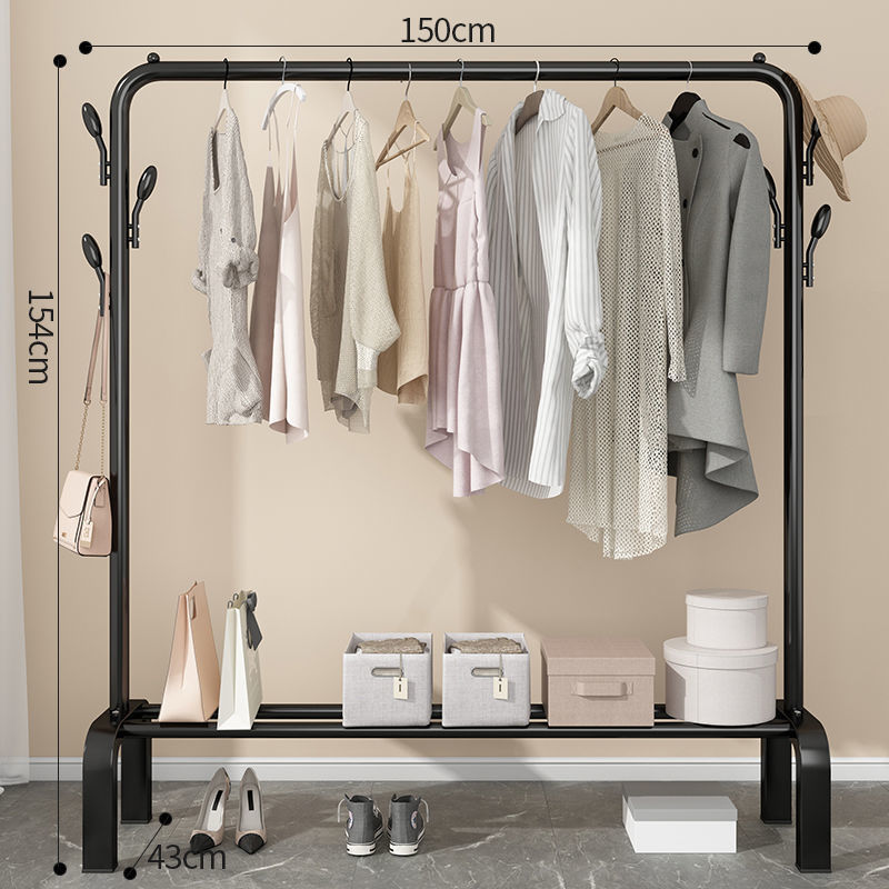 Black 150cm arched band hat rack