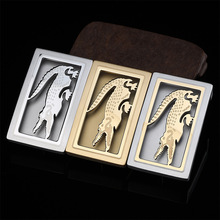 3.8平滑扣内穿扣头鳄鱼皮带扣男士休闲板口腰带皮带头304不锈钢银