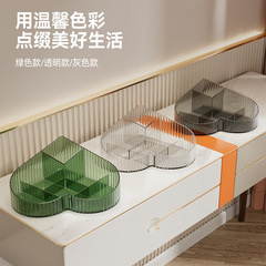 新しい家庭の軽い豪華なデスクトップの収納箱の愛の透明な化粧品の収納かごの雑品のアクセサリーの整理箱