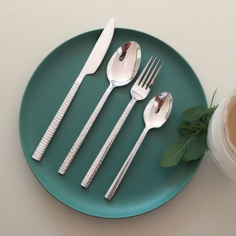 ストライプステンレス鋼ナイフ、フォーク、スプーンホテルカフェ洋食ナイフ AliExpress Amazon クロスボーダーサプライナイフインスタイル|undefined
