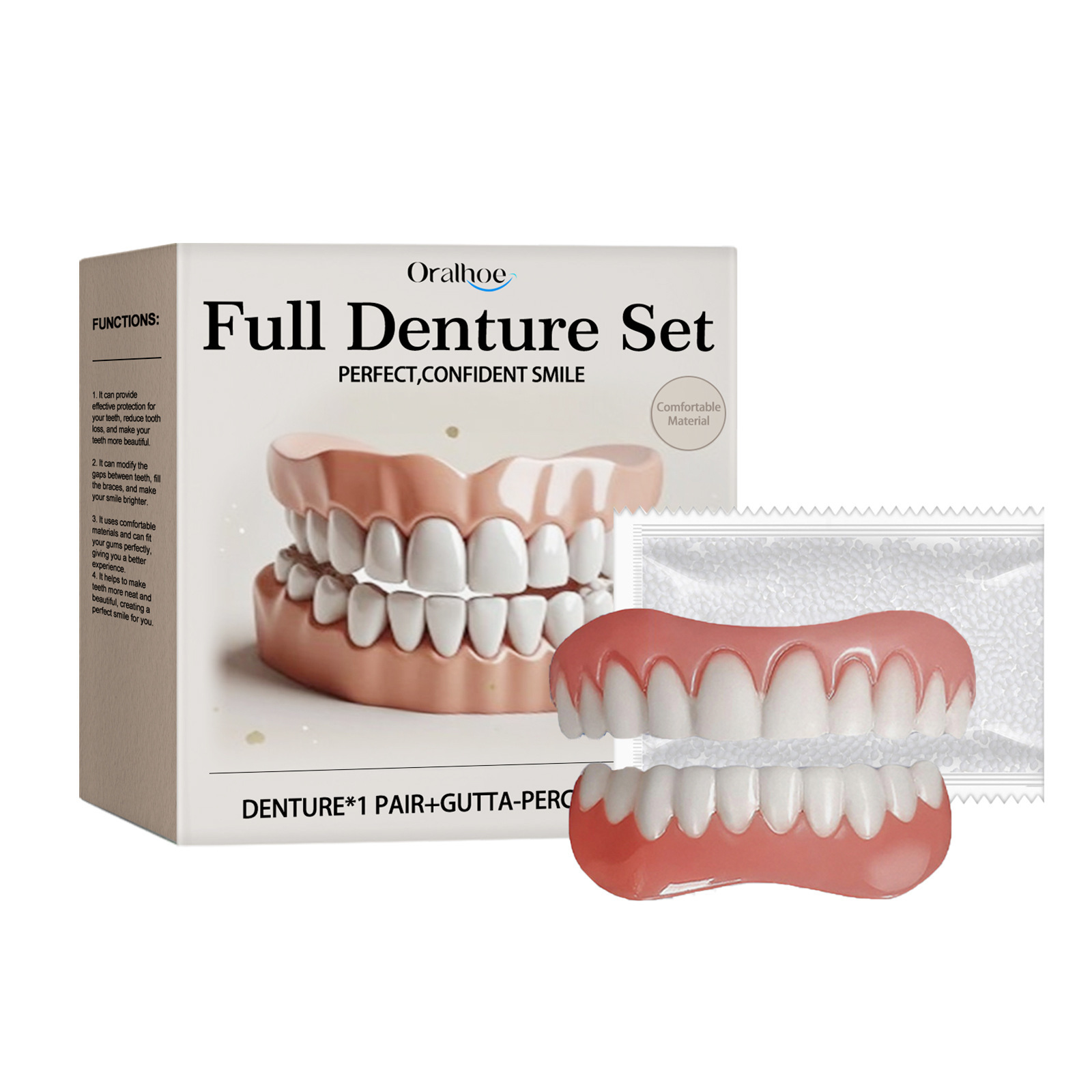 Conjunto de modificación de dentaduras postizas ORALHOE Conjunto de belleza dental que modifica los huecos de los dientes para realzar la belleza de la sonrisa