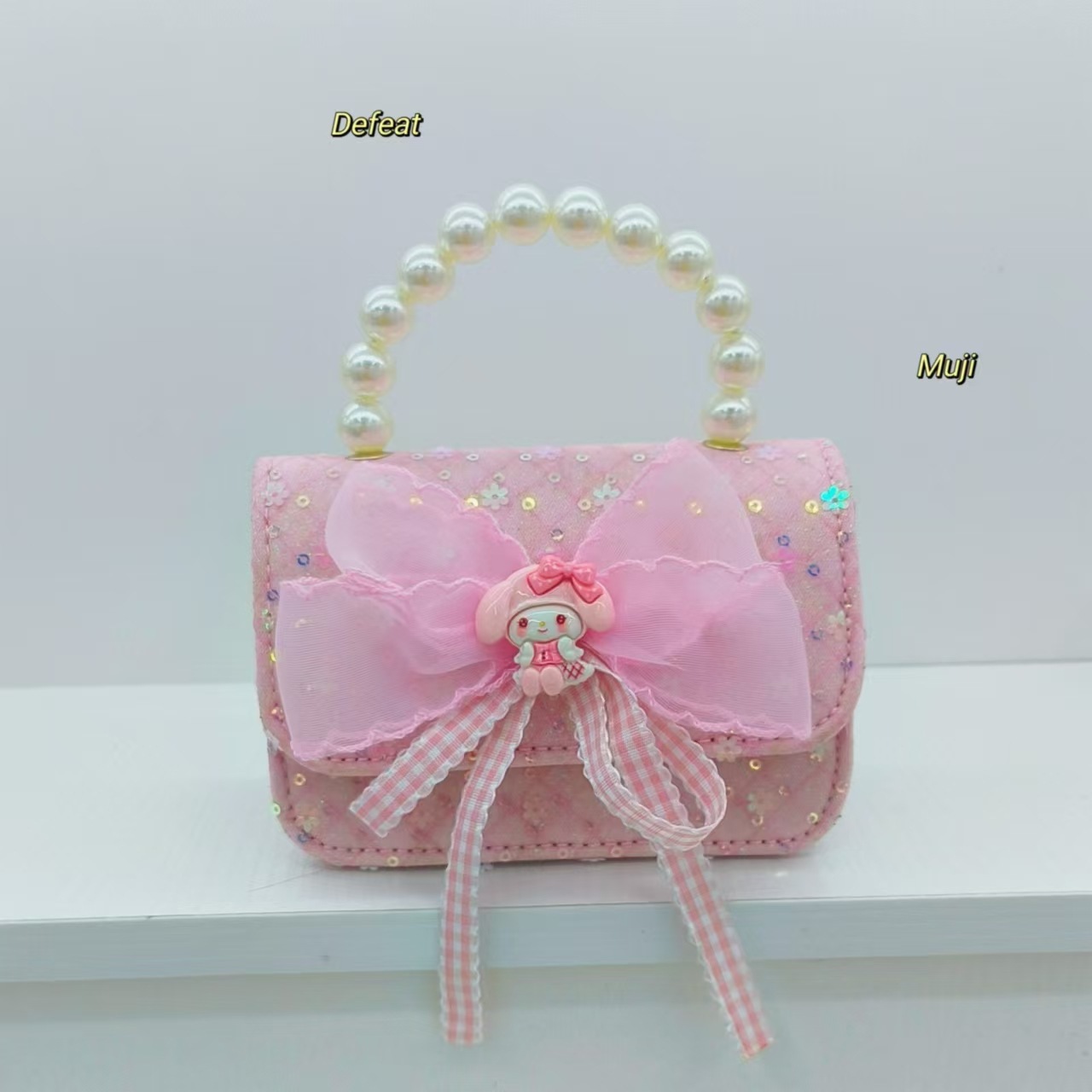 Bolso de perlas bolso de accesorios de cinturón Melody Kullomi bolso de princesa infantil bolso de Año Nuevo para niñas bolso pequeño