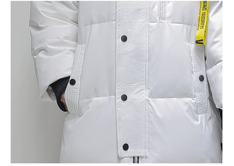 Vêtements pour hommes Veste mi-longue en soie et coton pour hommes, nouveau style, épais et chaud, haut à capuche, style coréen, tendance, couple_voghion.com