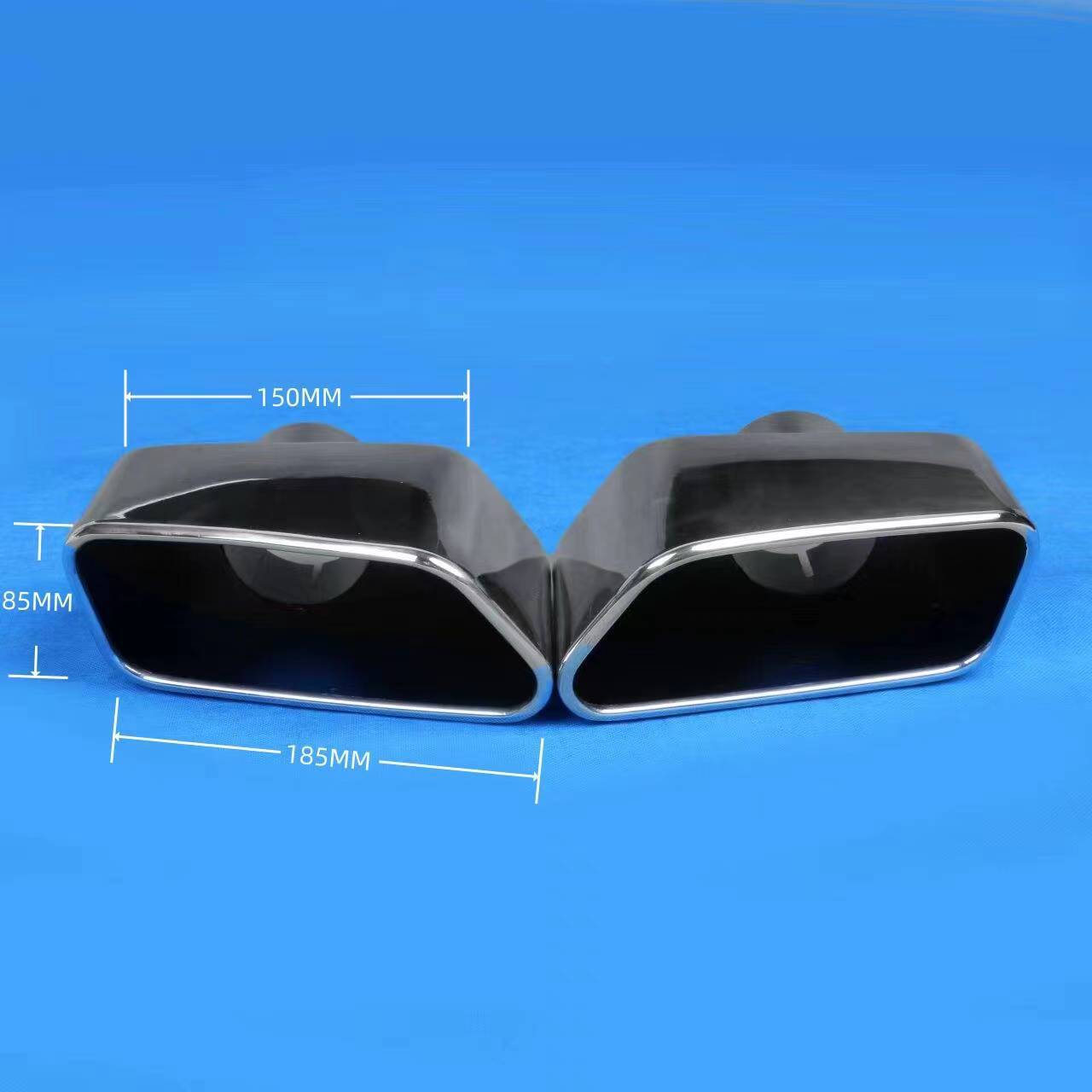 メーカー卸売車のステンレス鋼修正チタンブラックサイレンサー角口排気管テールスロートテールパイプ BMW に適しています